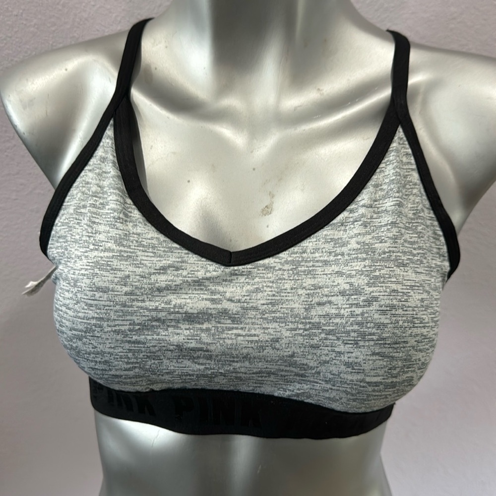 Pink sports bra